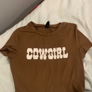 brown shein shirt brand new good condition good material!